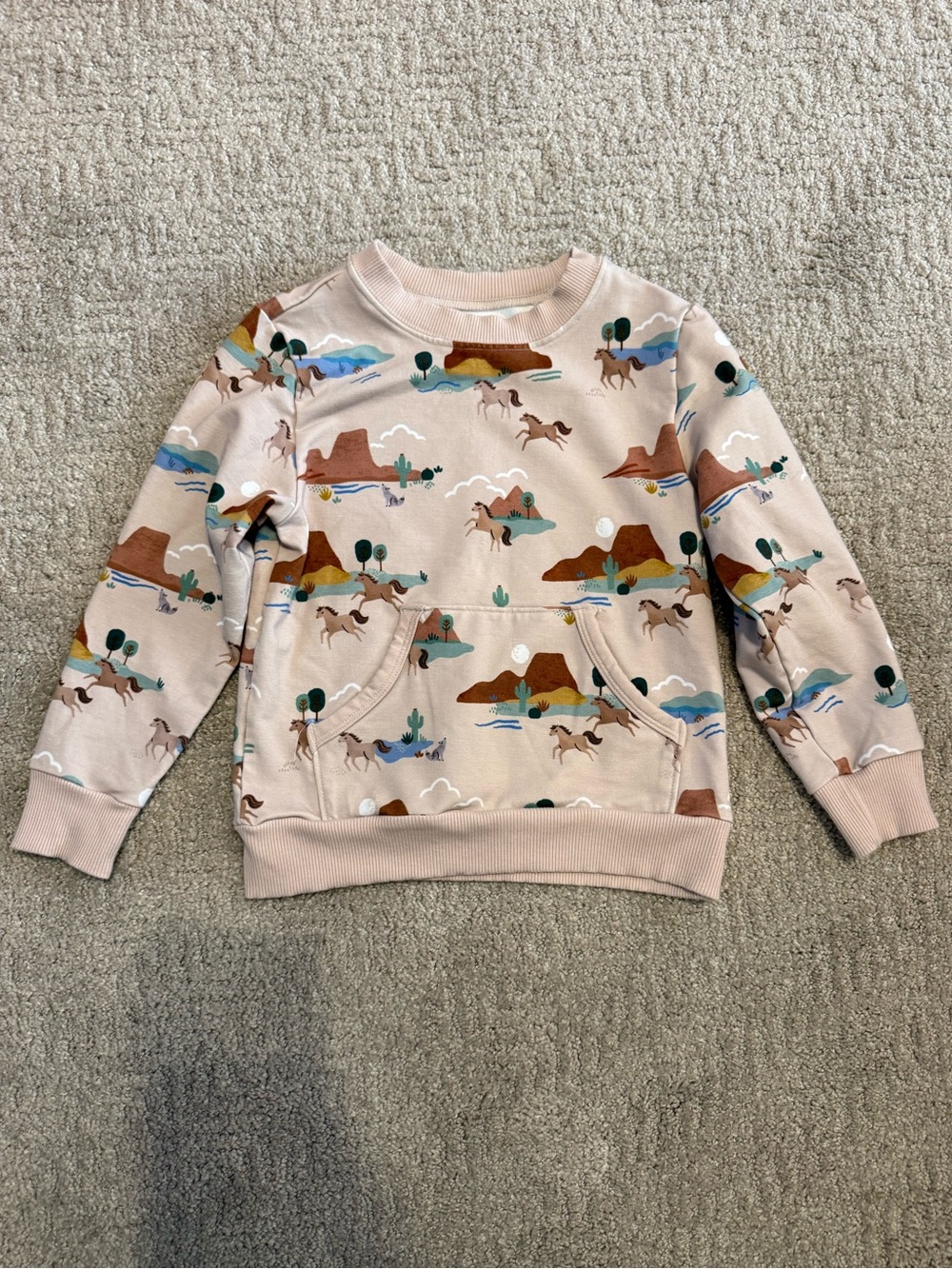 Little Sleepies Play Western Horse Desert Sweatshirt 4T